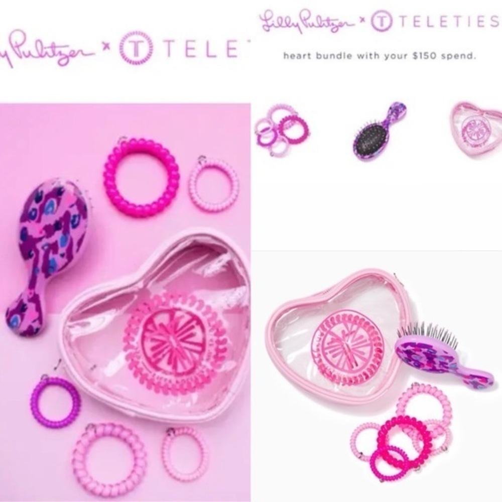 Lilly Pulitzer x Teleties Heart Pouch